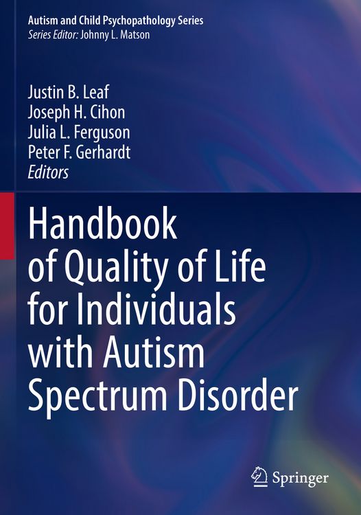 Produktbild: Handbook of Quality of Life for Individuals with Autism Spectrum Disorder