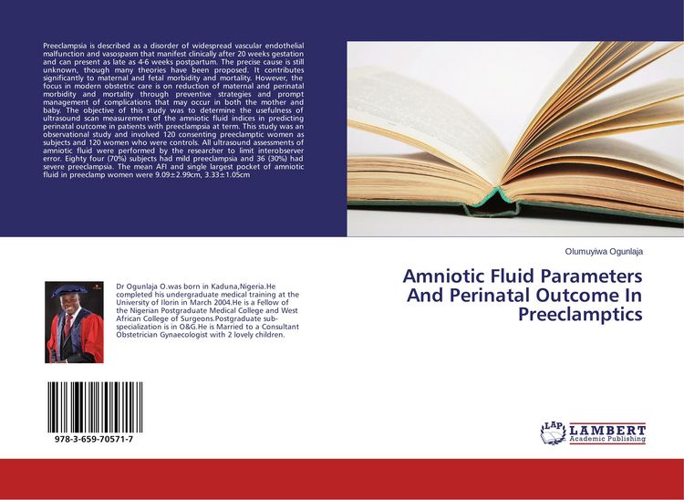 Produktbild: Amniotic Fluid Parameters And Perinatal Outcome In Preeclamptics