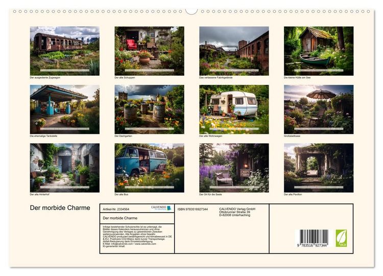 Produktbild: Der morbide Charme (hochwertiger Premium Wandkalender 2027 DIN A2 quer), Kunstdruck in Hochglanz