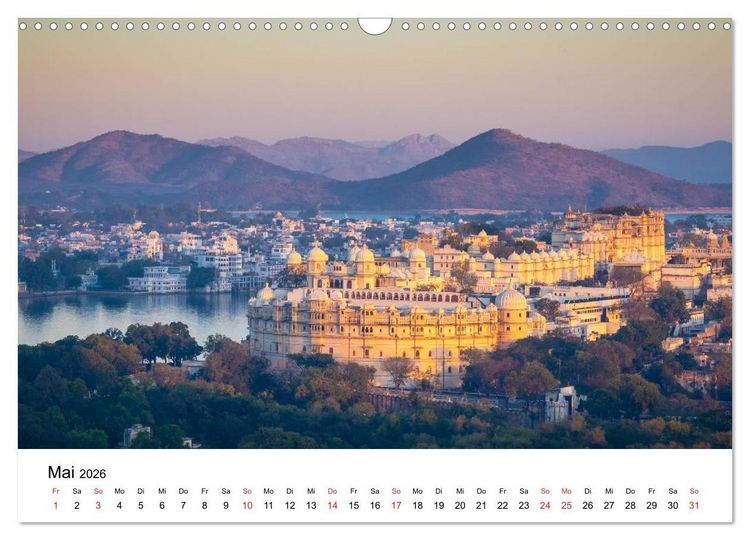 Produktbild: Indien: Menschen &bull; Farben &bull; Religionen (Wandkalender 2026 DIN A3 quer), CALVENDO Monatskalender