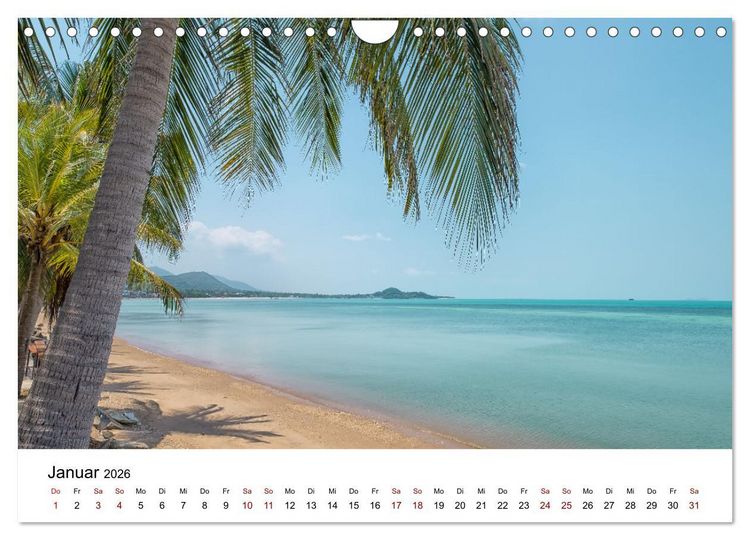 Produktbild: Die sch&ouml;nsten Inseln Thailands (Wandkalender 2026 DIN A4 quer), CALVENDO Monatskalender