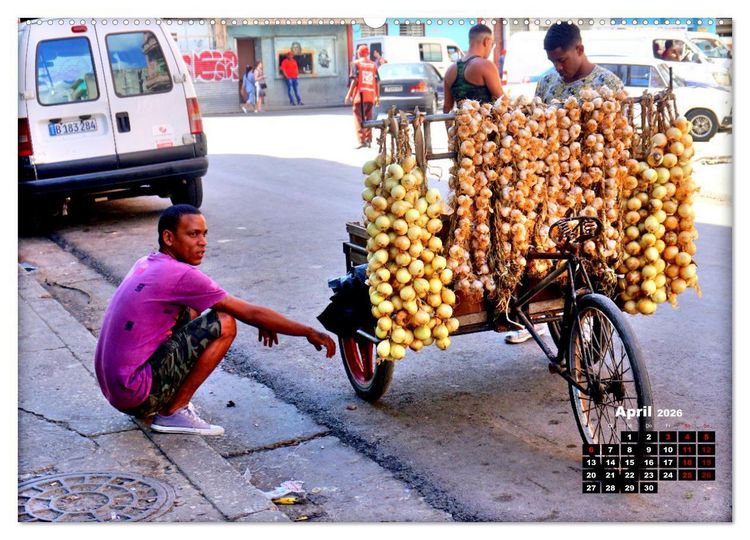 Produktbild: Fahrrad-H&auml;ndler - Handel und Wandel in Havanna (hochwertiger Premium Wandkalender 2026 DIN A2 quer), Kunstdruck in Hochglanz