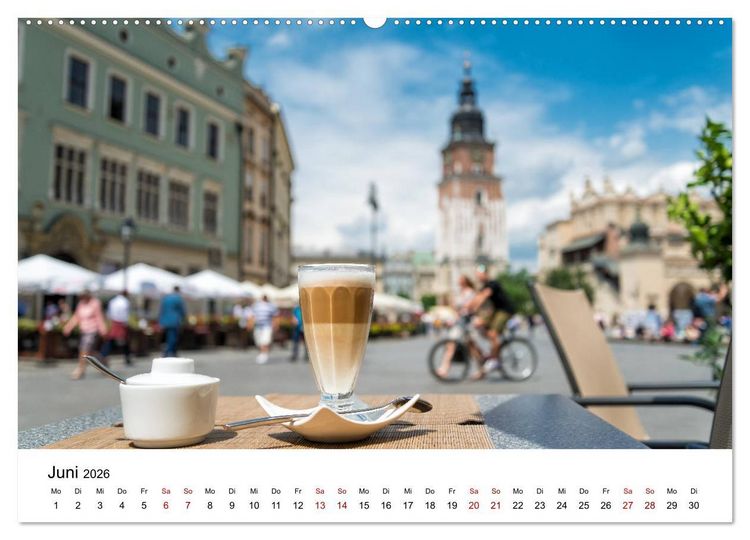 Produktbild: Krakau - die sch&ouml;nste Stadt Polens (hochwertiger Premium Wandkalender 2026 DIN A2 quer), Kunstdruck in Hochglanz
