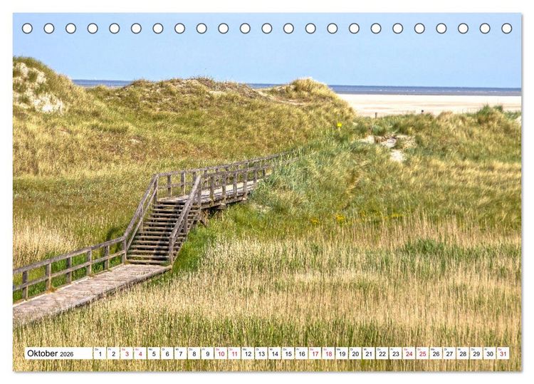 Produktbild: Impressionen aus Sankt Peter-Ording (Tischkalender 2026 DIN A5 quer), CALVENDO Monatskalender