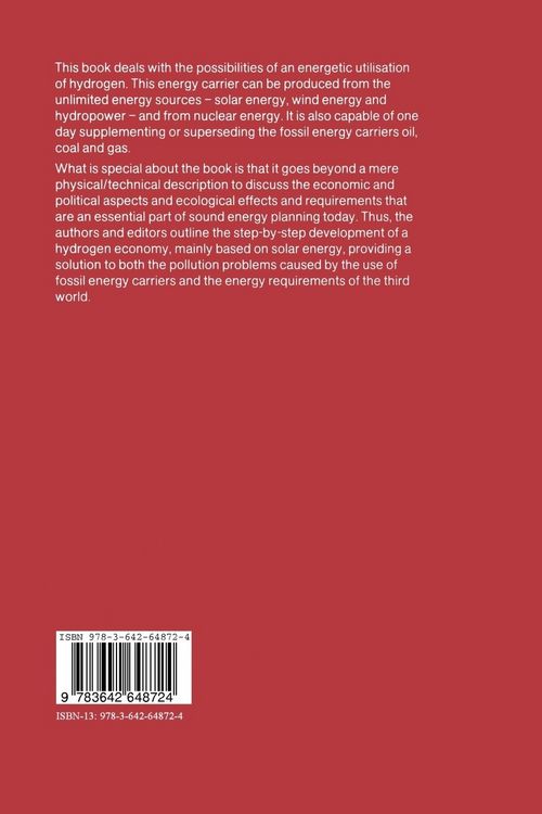 Produktbild: Hydrogen as an Energy Carrier