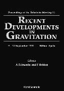 Produktbild: Recent Developments in Gravitation - Proceedings of the Relativity Meeting 1991