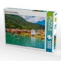 Produktbild: CALVENDO Puzzle Solvorn, Dorf am Sognefjord 1000 Teile Lege-Gr&ouml;&szlig;e 64 x 48 cm Foto-Puzzle Bild von J&uuml;rgen Feuerer