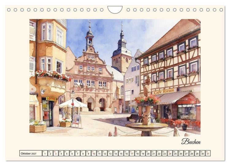 Produktbild: Erholung im Odenwald (Wandkalender 2027 DIN A4 quer), CALVENDO Monatskalender
