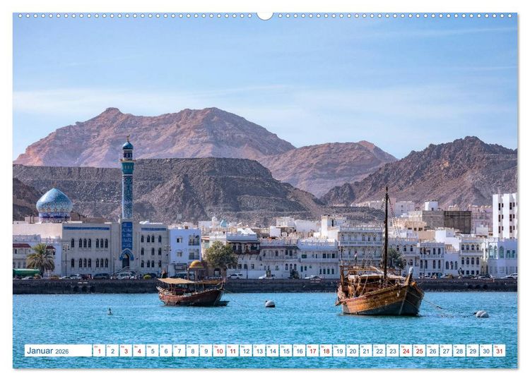 Produktbild: Oman - Ein Land aus 1001 Nacht (hochwertiger Premium Wandkalender 2026 DIN A2 quer), Kunstdruck in Hochglanz