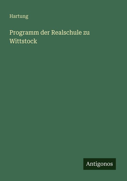 Produktbild: Programm der Realschule zu Wittstock
