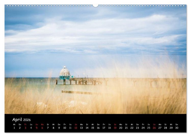 Produktbild: Ostseeregion Dar&szlig;-Zingst (Wandkalender 2026 DIN A2 quer), CALVENDO Monatskalender