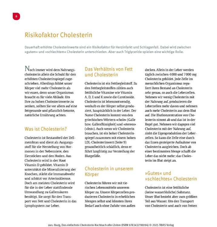 Das einfachste Cholesterin-Kochbuch aller Zeiten