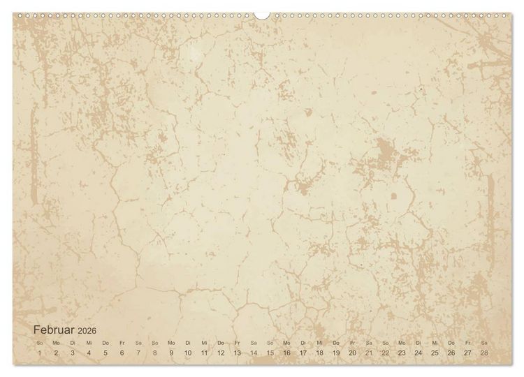 Produktbild: Vintage DIY Bastel-Kalender - Zum Selbstgestalten (hochwertiger Premium Wandkalender 2026 DIN A2 quer), Kunstdruck in Hochglanz