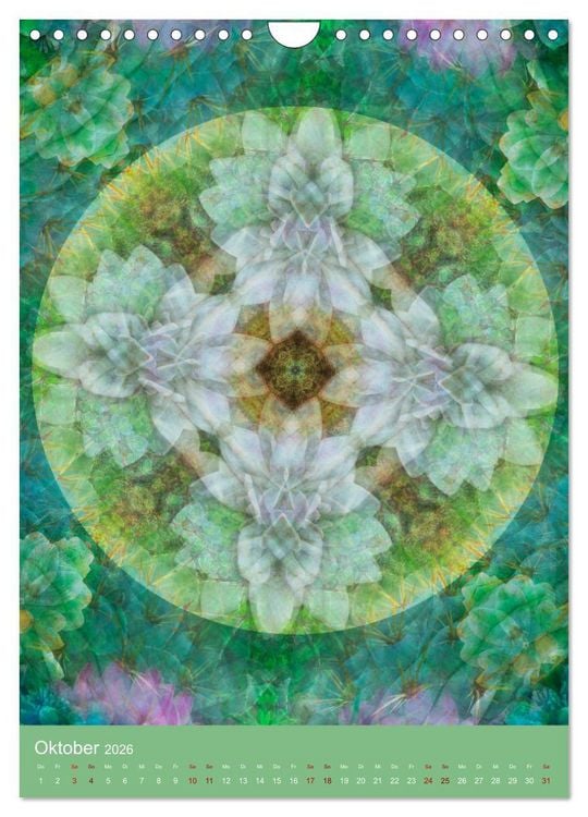 Produktbild: Meditative Pflanzenmandalas (Wandkalender 2026 DIN A4 hoch), CALVENDO Monatskalender