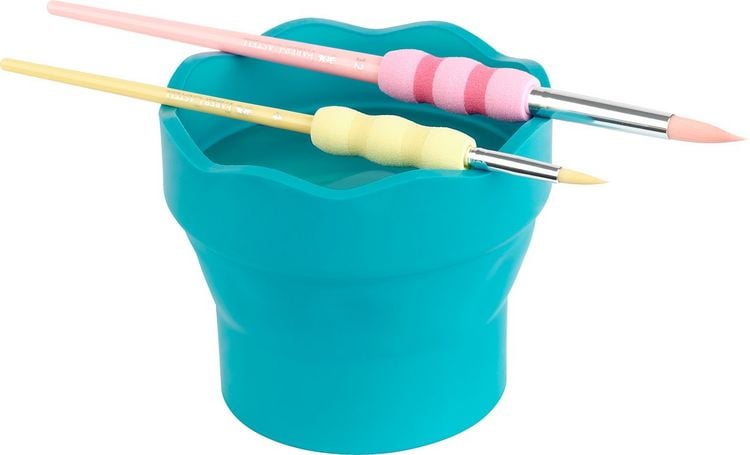 Produktbild: Faber-Castell Wasserbecher Clic & Go faltbar türkis