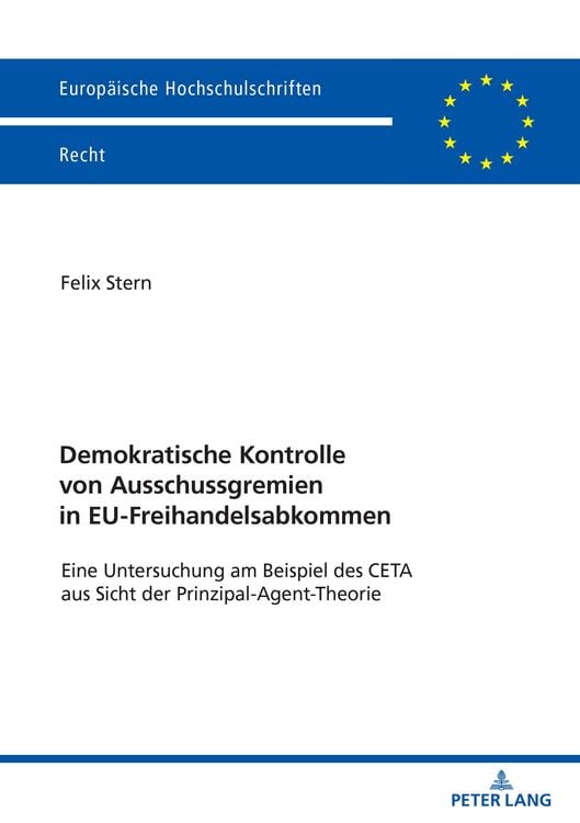 Produktbild: Demokratische Kontrolle von Ausschussgremien in EU-Freihandelsabkommen