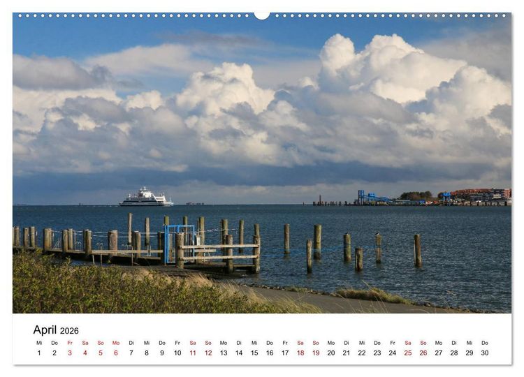 Produktbild: Insel Amrum - Ein Juwel unterm norddeutschen Himmel (Wandkalender 2026 DIN A2 quer), CALVENDO Monatskalender
