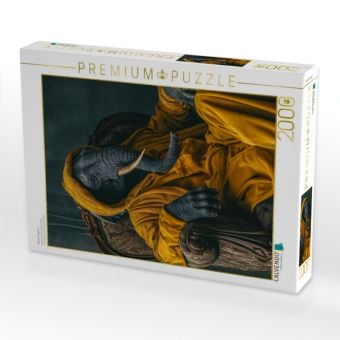 Produktbild: CALVENDO Puzzle Elefant elegant | 2000 Teile Lege-Gr&ouml;&szlig;e 90x67cm Foto-Puzzle f&uuml;r gl&uuml;ckliche Stunden
