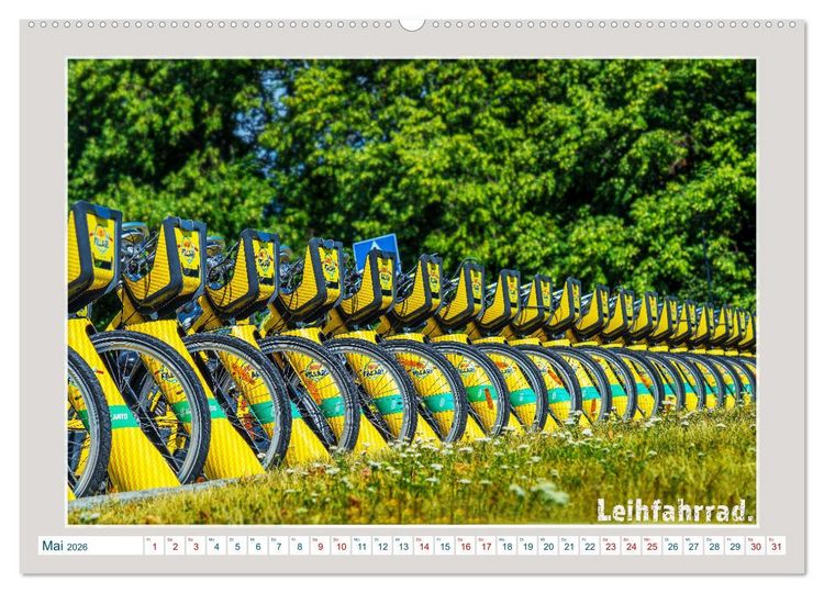 Produktbild: Das Fahrrad als ... (hochwertiger Premium Wandkalender 2026 DIN A2 quer), Kunstdruck in Hochglanz