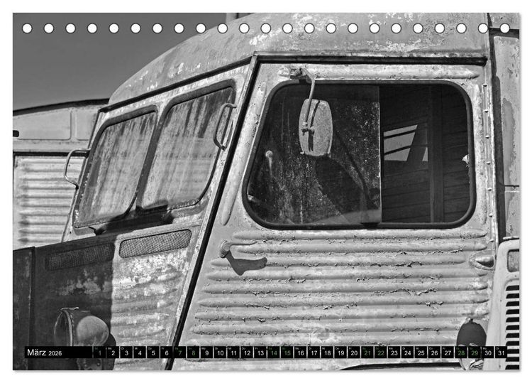 Produktbild: Citro&euml;n HY eine Legende in Schwarzwei&szlig; (Tischkalender 2026 DIN A5 quer), CALVENDO Monatskalender