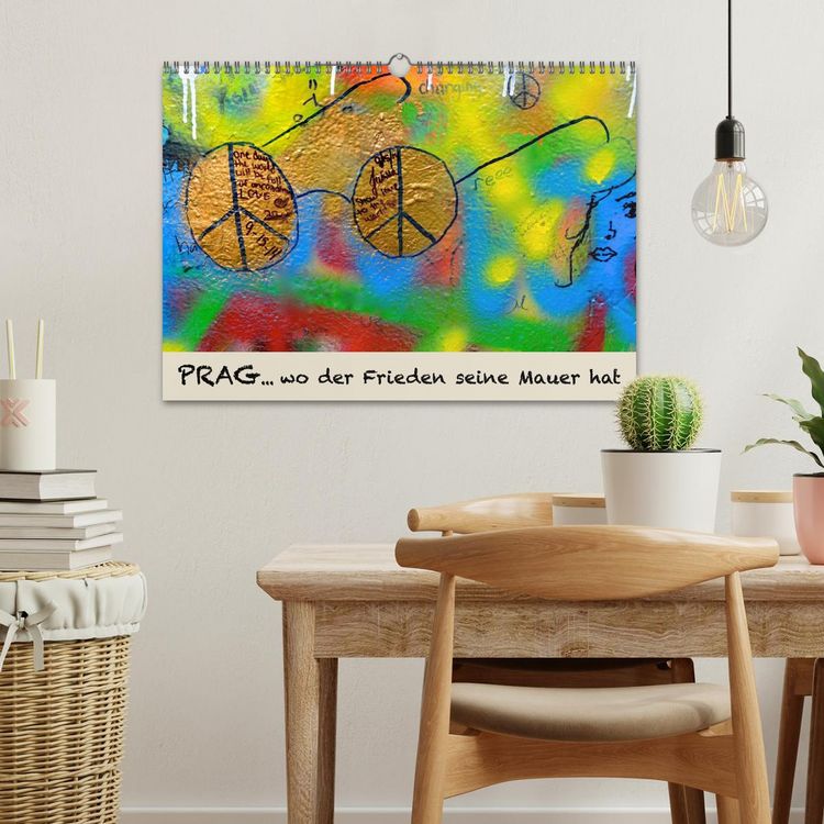 Produktbild: PRAG&hellip; wo der Frieden seine Mauer hat (Wandkalender 2026 DIN A3 quer), CALVENDO Monatskalender
