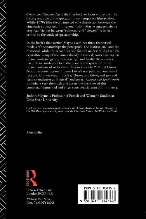 Produktbild: Cinema and Spectatorship
