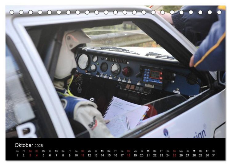 Produktbild: Asphalt und Schotter Rallye (Tischkalender 2026 DIN A5 quer), CALVENDO Monatskalender