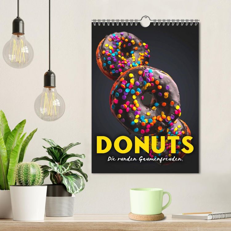 Produktbild: Donuts - Die runden Gaumenfreuden. (Wandkalender 2026 DIN A4 hoch), CALVENDO Monatskalender