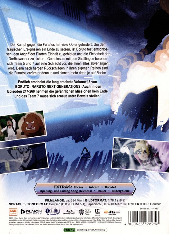 Produktbild: Boruto: Naruto Next Generations - Volume 15 (Ep. 247-260) [3 BRs]