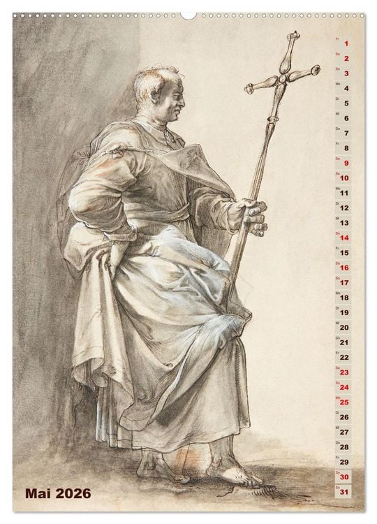Produktbild: Jesus und die zw&ouml;lf Apostel (hochwertiger Premium Wandkalender 2026 DIN A2 hoch), Kunstdruck in Hochglanz