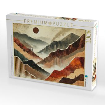 Produktbild: CALVENDO Puzzle Herbstzauber - Mystischer Wald als KI-generierte Collage auf HD-Leinwand und Puzzle | 1000 Teile Lege-Gr&ouml;&szlig;e 64x48cm Foto-Puzzle f&uuml;r gl&uuml;ckliche Stunden