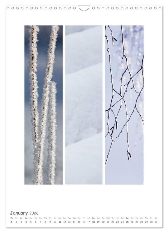 Produktbild: Colours of Nature - Triptycha (Wall Calendar 2026 DIN A3 portrait), CALVENDO 12 Month Wall Calendar
