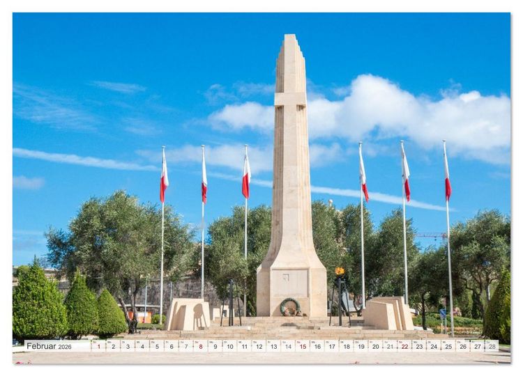 Produktbild: Malta &ndash; Historisches Juwel im Mittelmeer (Wandkalender 2026 DIN A2 quer), CALVENDO Monatskalender