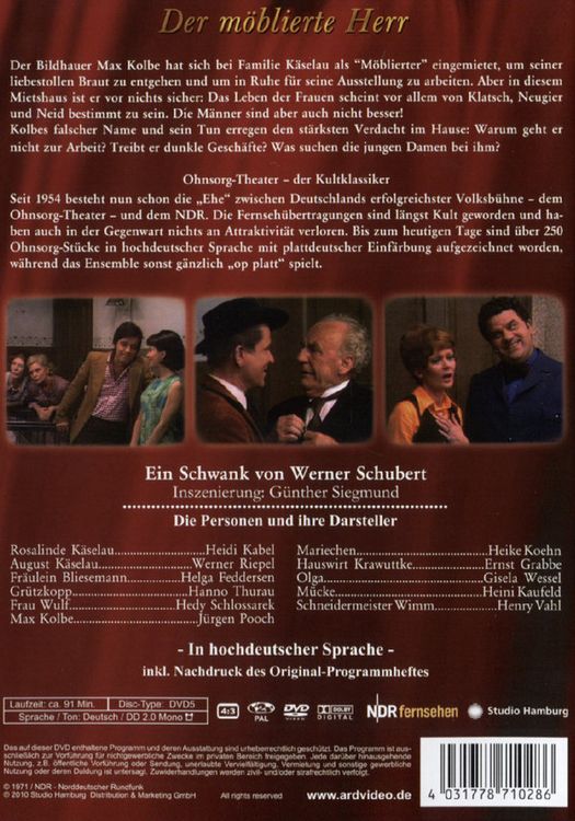 Produktbild: Ohnsorg Theater - Der m&ouml;blierte Herr