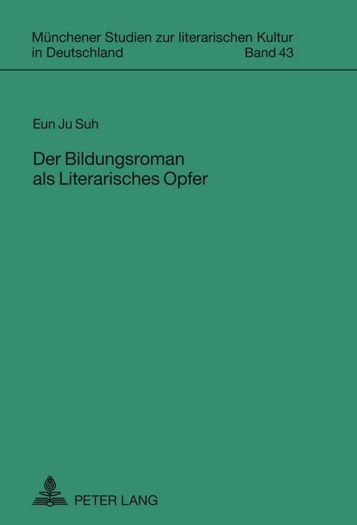 Produktbild: Der Bildungsroman als Literarisches Opfer
