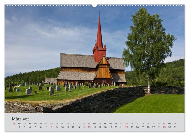 Produktbild: Norwegen - Land der Fjorde (hochwertiger Premium Wandkalender 2026 DIN A2 quer), Kunstdruck in Hochglanz