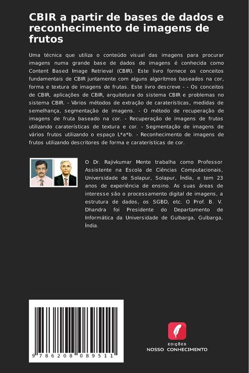 Produktbild: CBIR a partir de bases de dados e reconhecimento de imagens de frutos