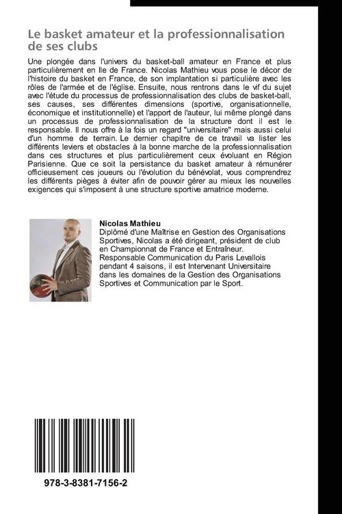 Produktbild: Le basket amateur et la professionnalisation de ses clubs