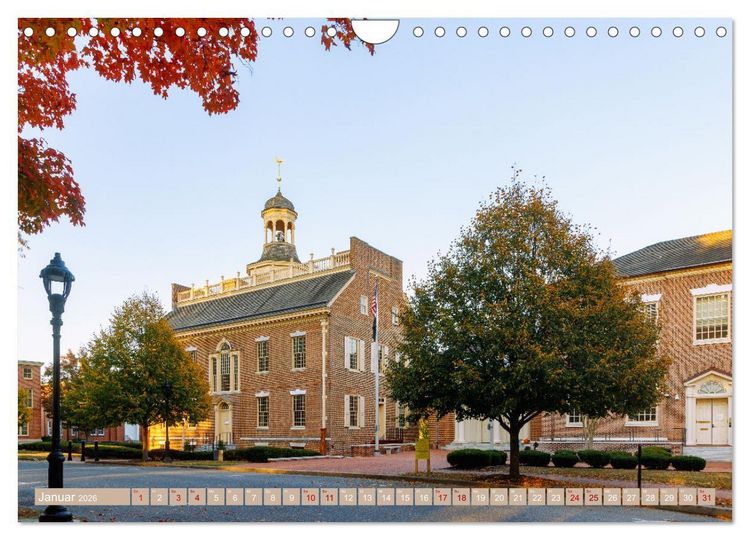 Produktbild: Delaware. Kleine Perle an der Ostk&uuml;ste der USA (Wandkalender 2026 DIN A4 quer), CALVENDO Monatskalender