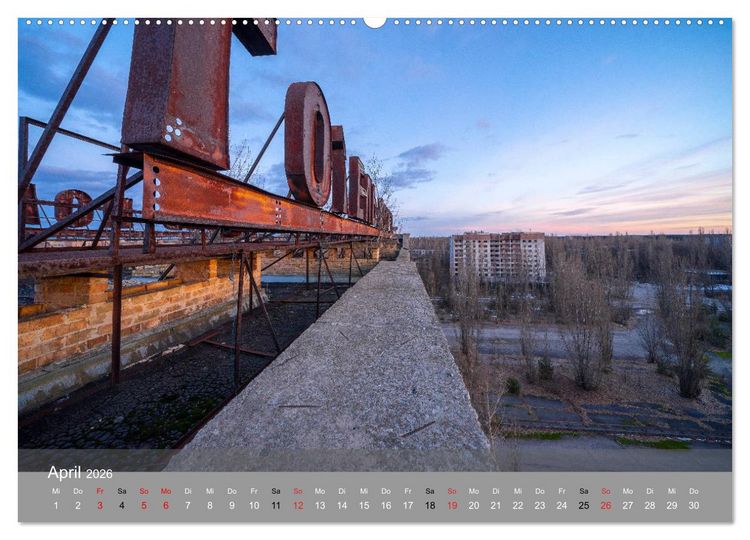 Produktbild: Tschernobyl - In der Sperrzone (hochwertiger Premium Wandkalender 2026 DIN A2 quer), Kunstdruck in Hochglanz