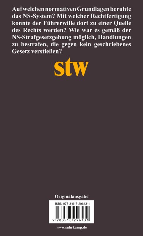 Produktbild: Rechtfertigungen des Unrechts