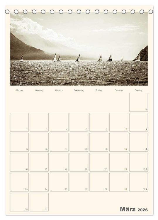 Produktbild: Der Gardasee im Norden 2026 (Tischkalender 2026 DIN A5 hoch), CALVENDO Monatskalender
