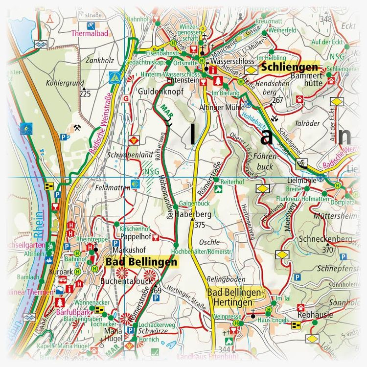 Produktbild: Markgräflerland, Staufen im Breisgau - Belchen - Lörrach 1:50 000