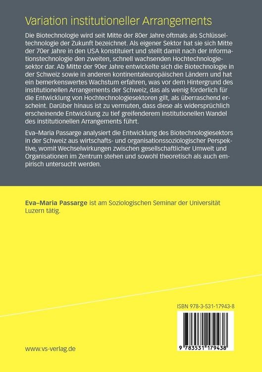 Produktbild: Variation institutioneller Arrangements