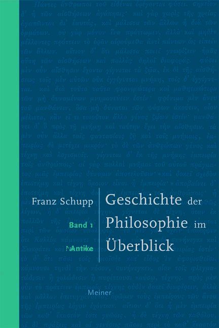 Produktbild: Geschichte der Philosophie im &Uuml;berblick. Band 1: Antike