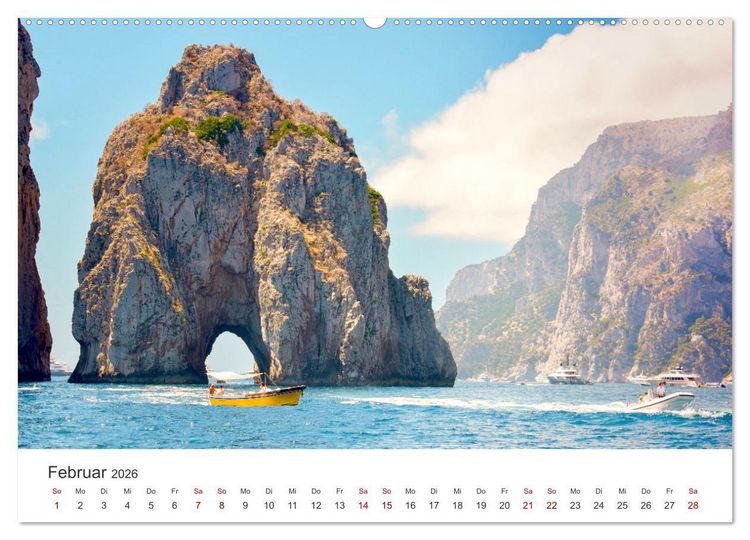 Produktbild: Capri - Im Golf von Neapel. (hochwertiger Premium Wandkalender 2026 DIN A2 quer), Kunstdruck in Hochglanz