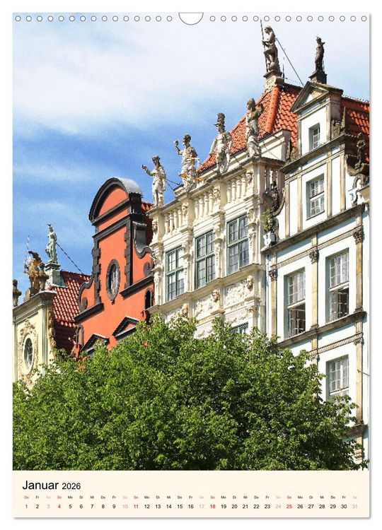 Produktbild: Sch&ouml;nes Danzig (Wandkalender 2026 DIN A3 hoch), CALVENDO Monatskalender