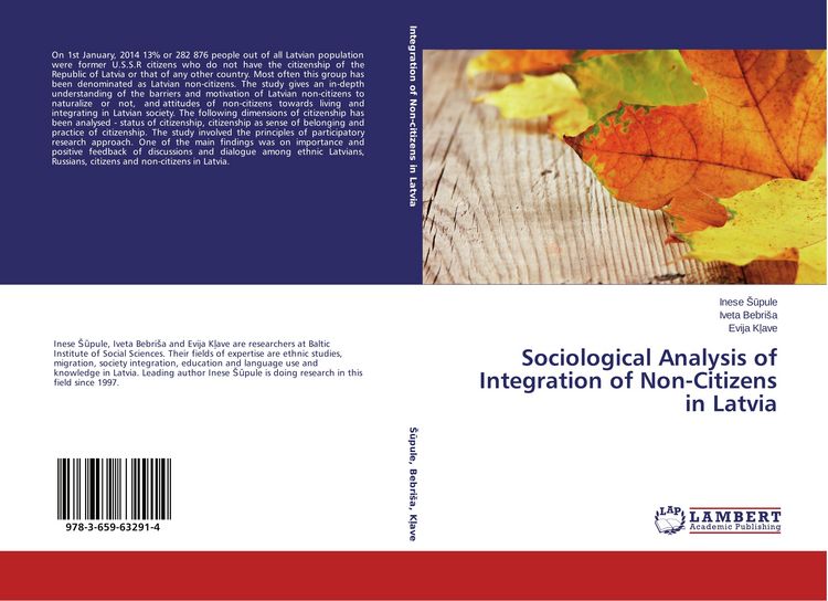 Produktbild: Sociological Analysis of Integration of Non-Citizens in Latvia