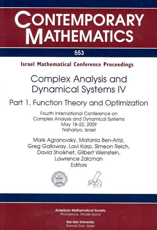 Produktbild: Complex Analysis and Dynamical Systems IV
