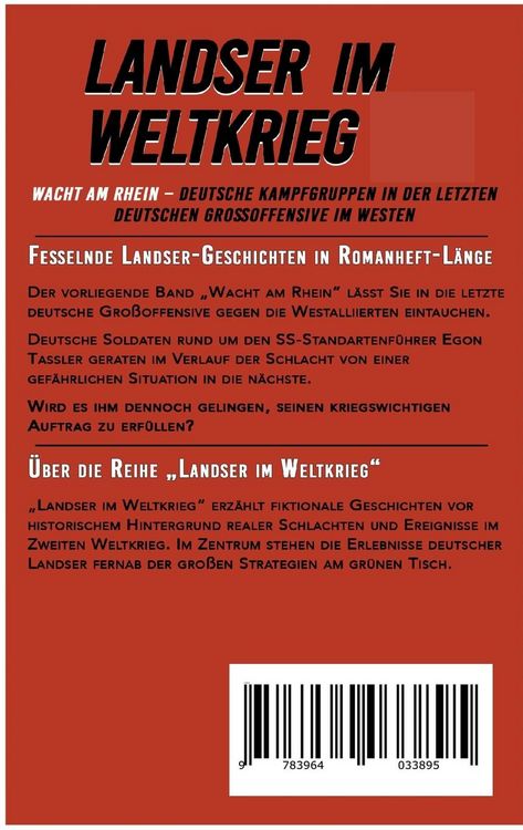 Produktbild: Landser im Weltkrieg &ndash; Wacht am Rhein